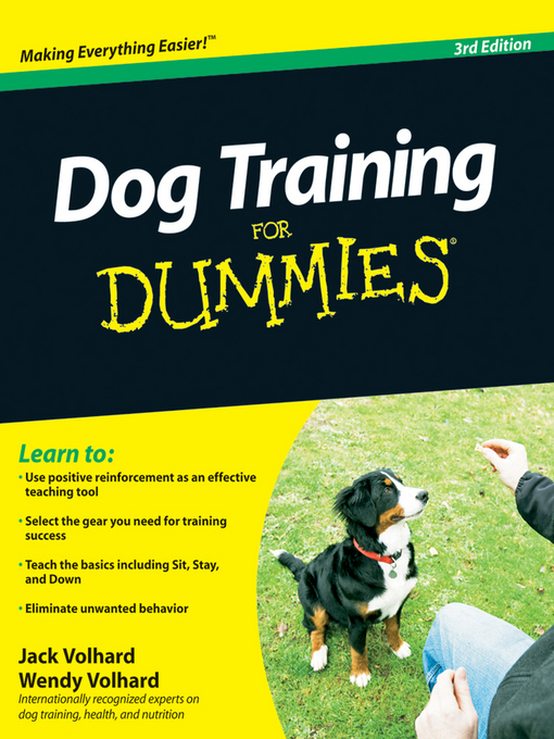Title details for Dog Training For Dummies by Jack Volhard - Wait list